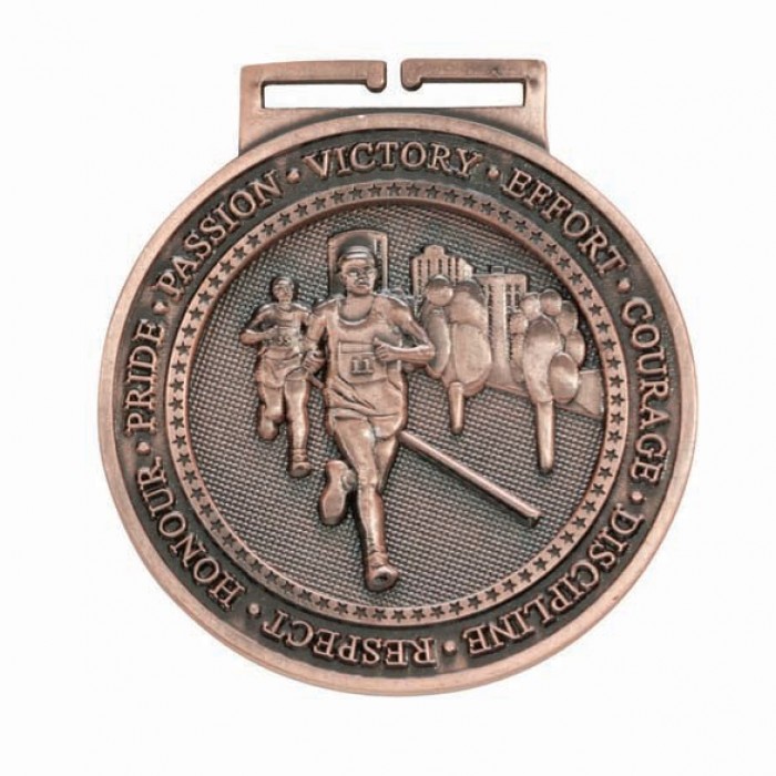 OLYMPIA ATHLETICS RUNNING MEDAL 60MM - GOLD, SILVER & BRONZE